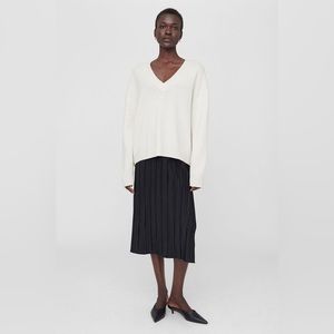 NWT Anine Bing Yara Plisse Midi Skirt